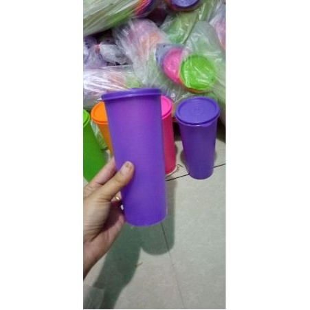 HARGA MURAH MERIAH PROMO DISINI Tupperware Giant tumbler ungu 1pcs UK 470ml ori botol gelas tempat m