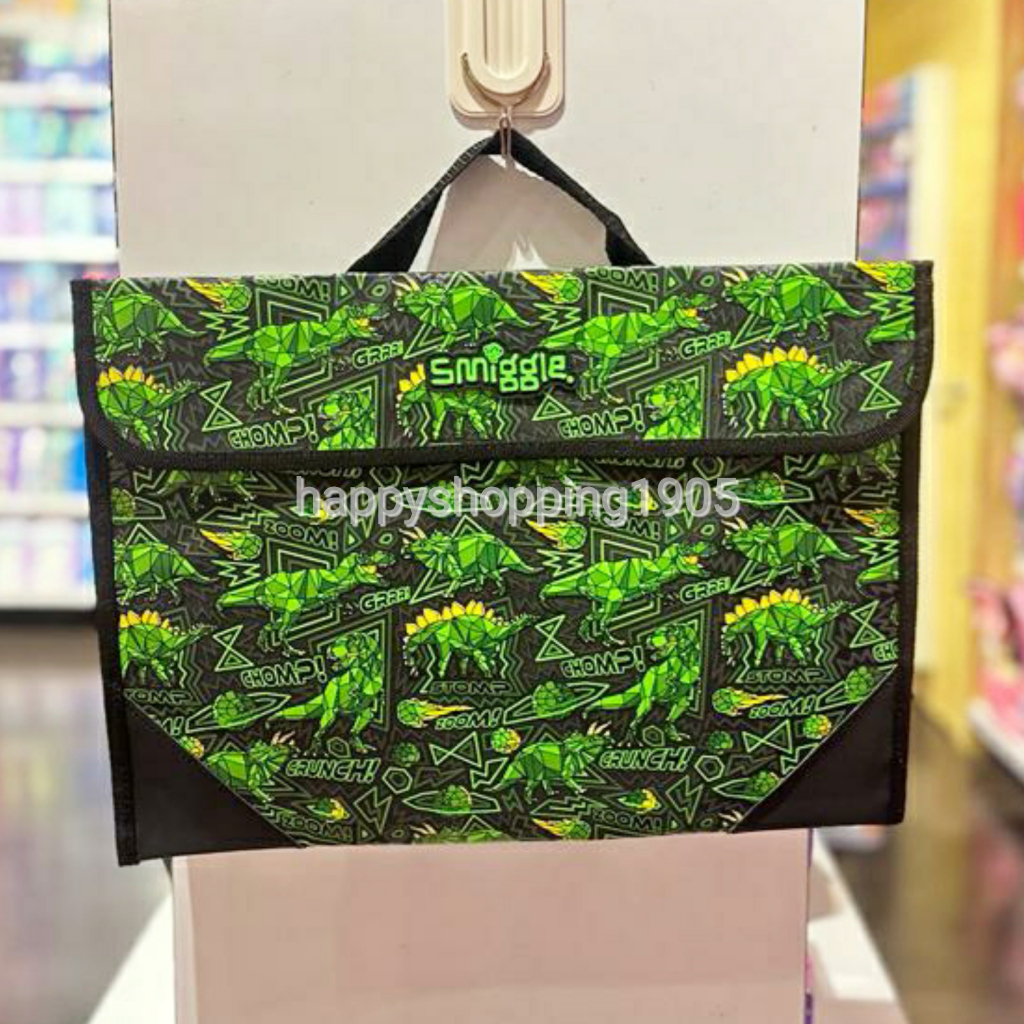 

SMIGGLE WILD SIDE FOLIO BAG DINO - TAS FOLIO SMIGGLE - SMIGGLE WILD SIDE BOOK BAG