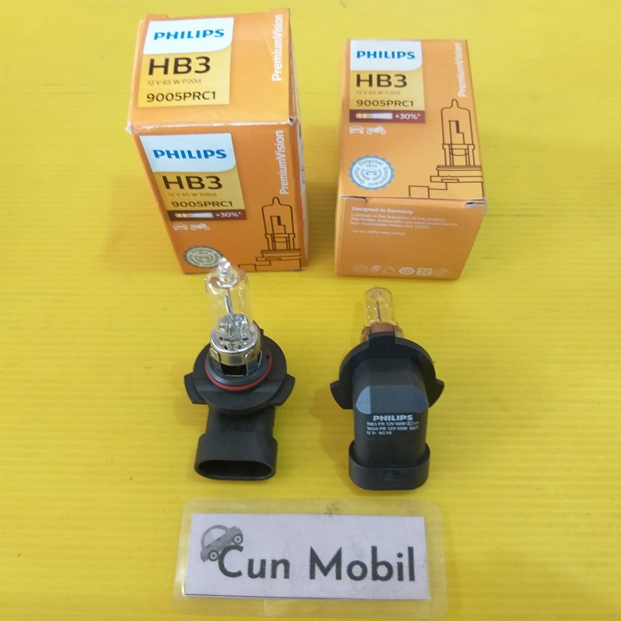 Bohlam HB3 12V 60W HB3 12V 100W Merk Philips