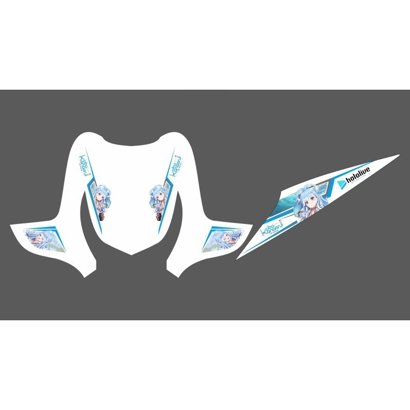 Striping Sticker Beat karbu custom transparan Anime Kobo