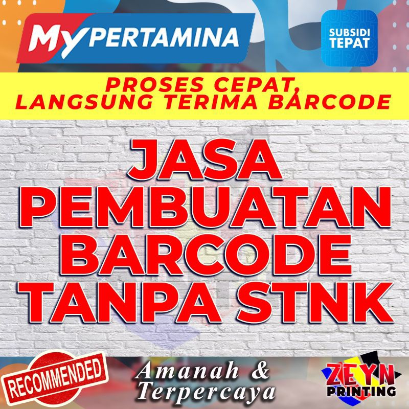 JASA BUAT BARCODE SUBSIDI TEPAT TANPA STNKA