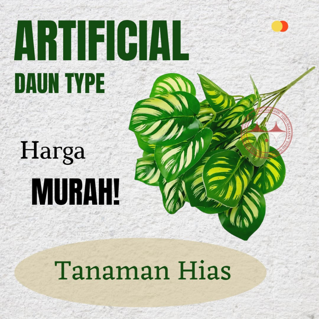 Daun Artificial/Daun Plastik/Daun Hias