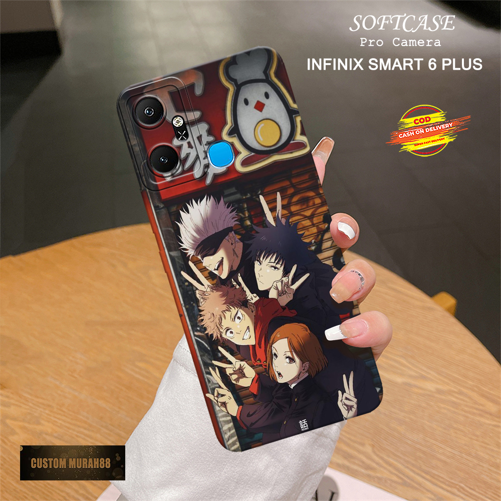 Case Infinix Smart 6 Plus - Fashion Case ANIME - Casing Hp Infinix Smart 6 Plus - Softcase Infinix S