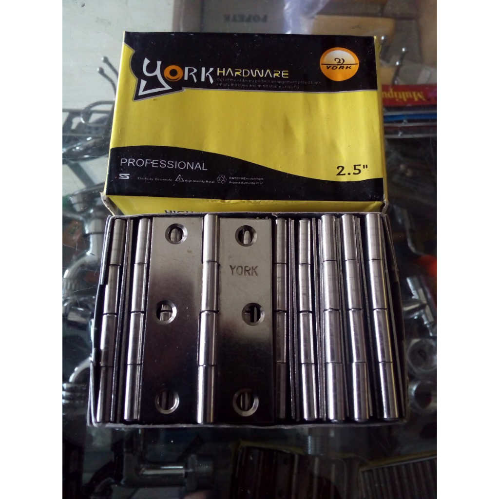 Engsel Stainless Steel Tipis S/S York 2.5" Engsel Pintu Jendela 2,5in