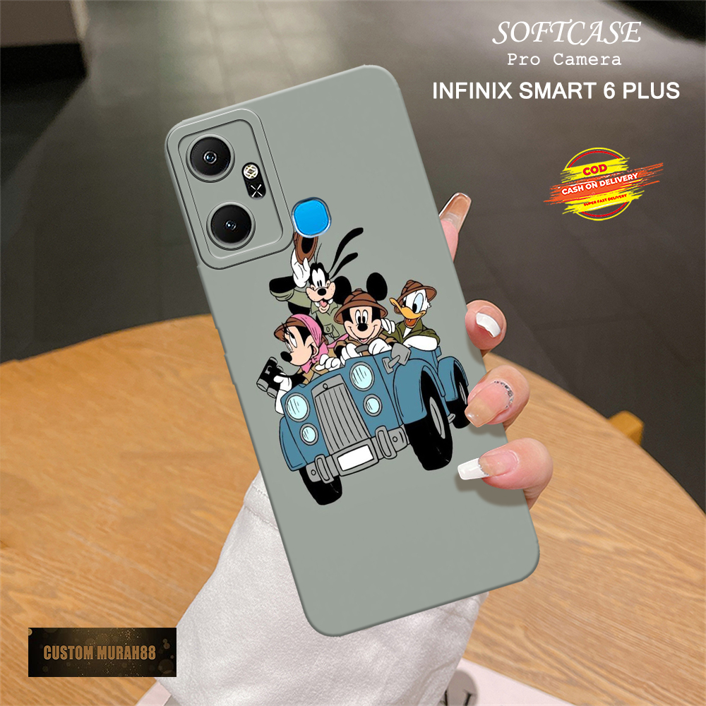 Case Infinix Smart 6 Plus - Fashion Case KARTUN - Casing Hp Infinix Smart 6 Plus - Softcase Infinix 