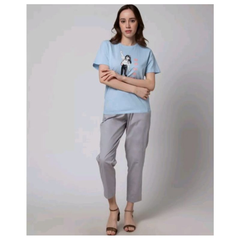 Kaos Tshirt Nevada lengan pendek Anime cute girl Size L