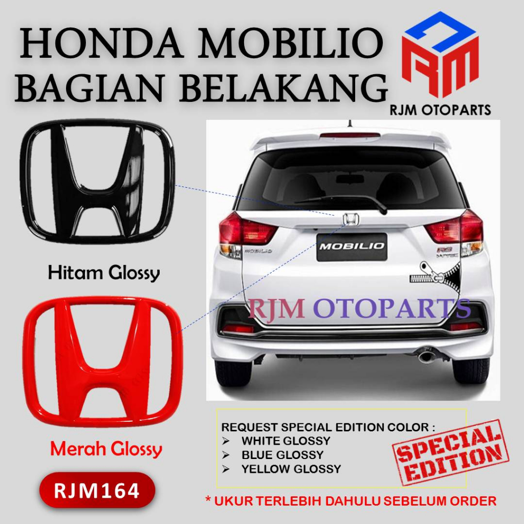 EMBLEM LOGO HONDA MOBILIO BAGIAN BELAKANG RJM164