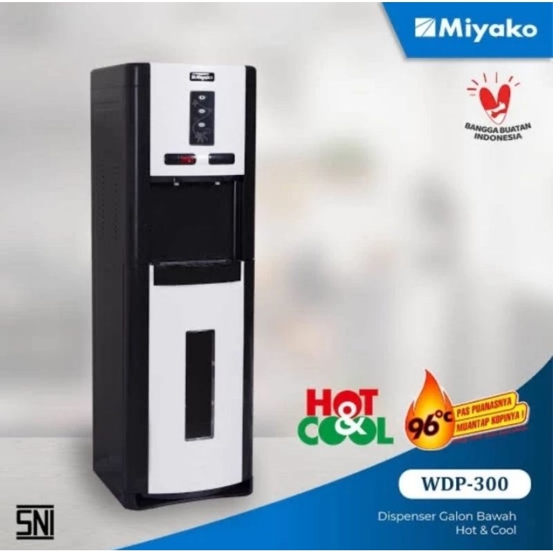BATAM - MIYAKO WDP300 WDP 300 dispenser galon bawah hot and cold