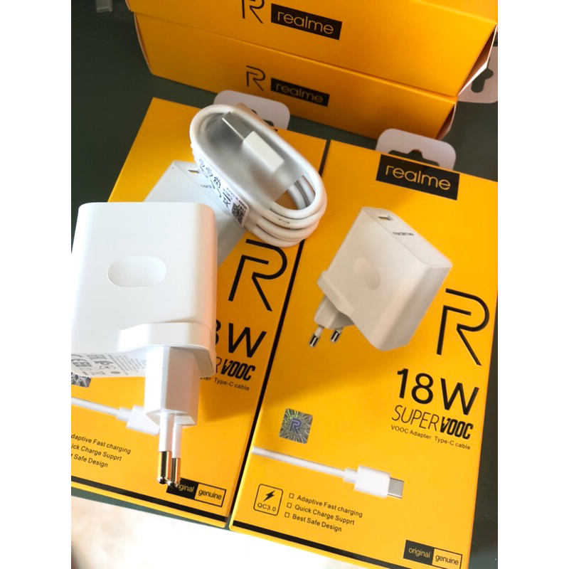 CHARGER REALME TYPE C FAST CHARGING 18W VOOC