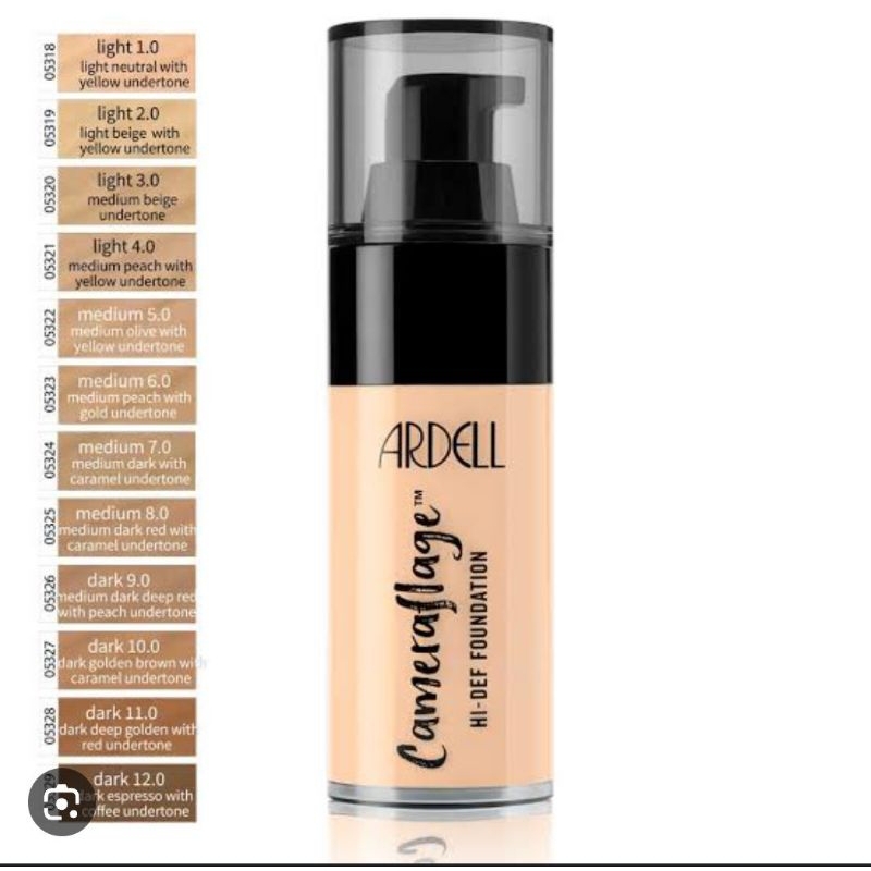 share in jar Ardell cameraflage hi-def foundation