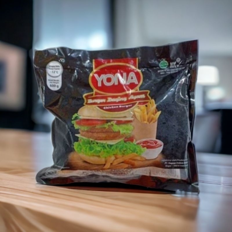 

RN_Frozen-YONA.Burger Daging Ayam (Chiken Burger) Berat Isi 200 Gram. - Ready...