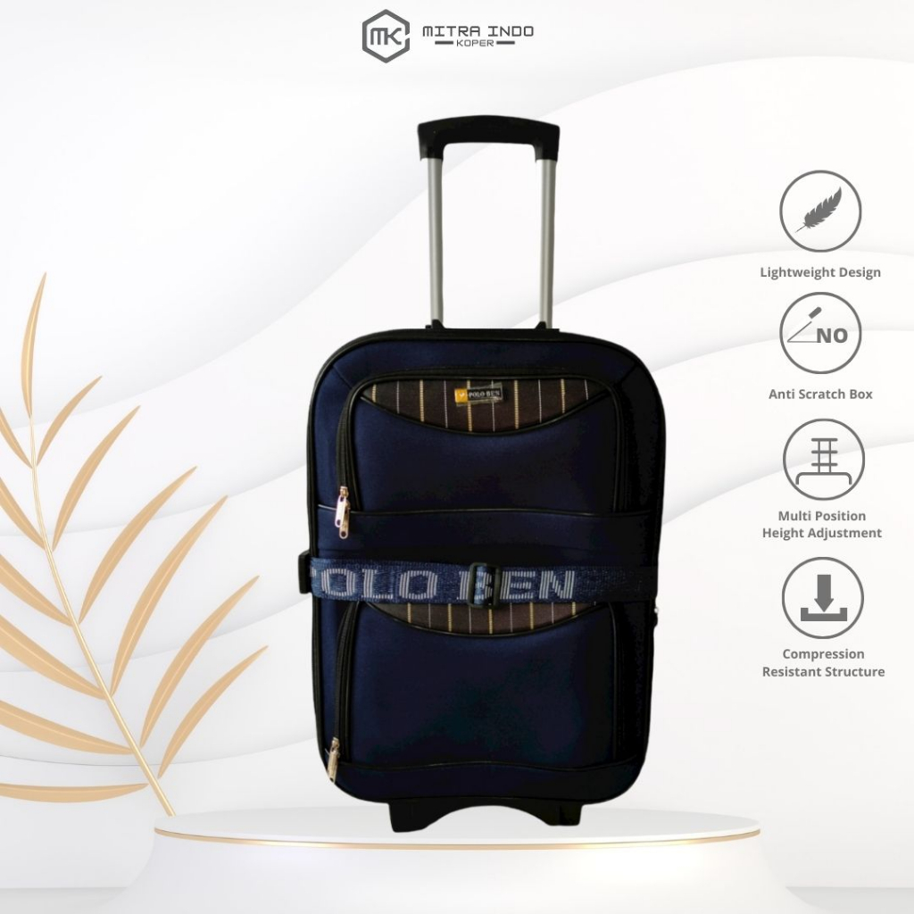 DISKON POLO BEN SIZE 24 INCH KOPER KAIN KANVAS ORIGINAL KABIN & BAGASI PREMIUM