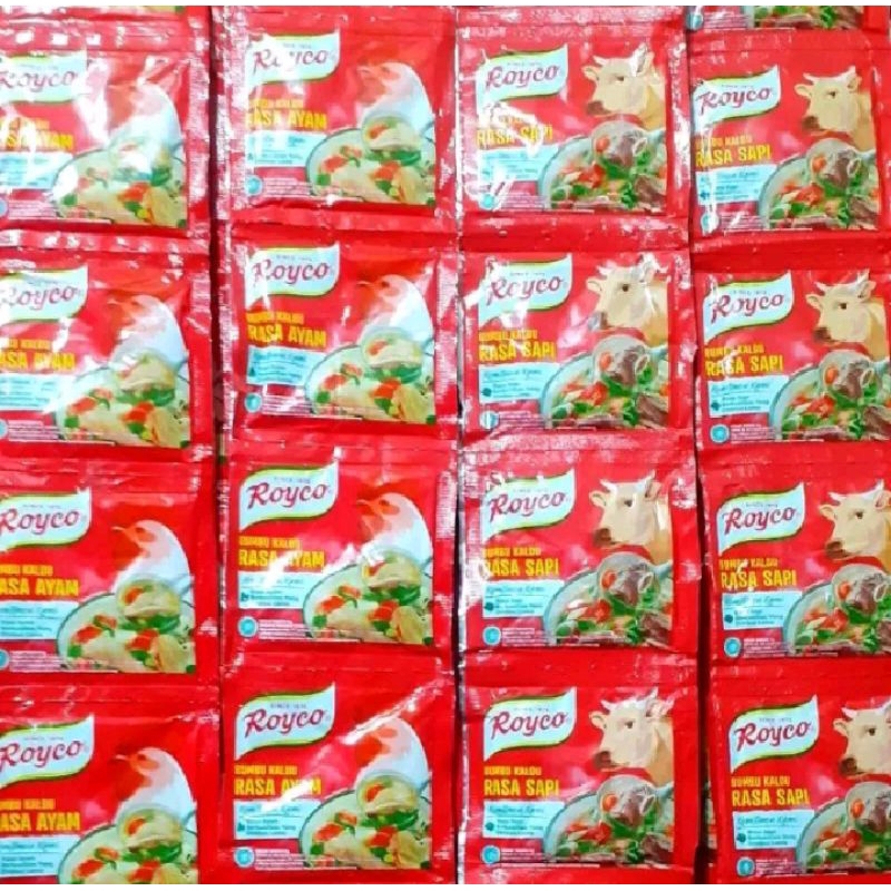 

ROYCO PENYEDAP RASA AYAM/SAPI RENCENG 12 SACHET