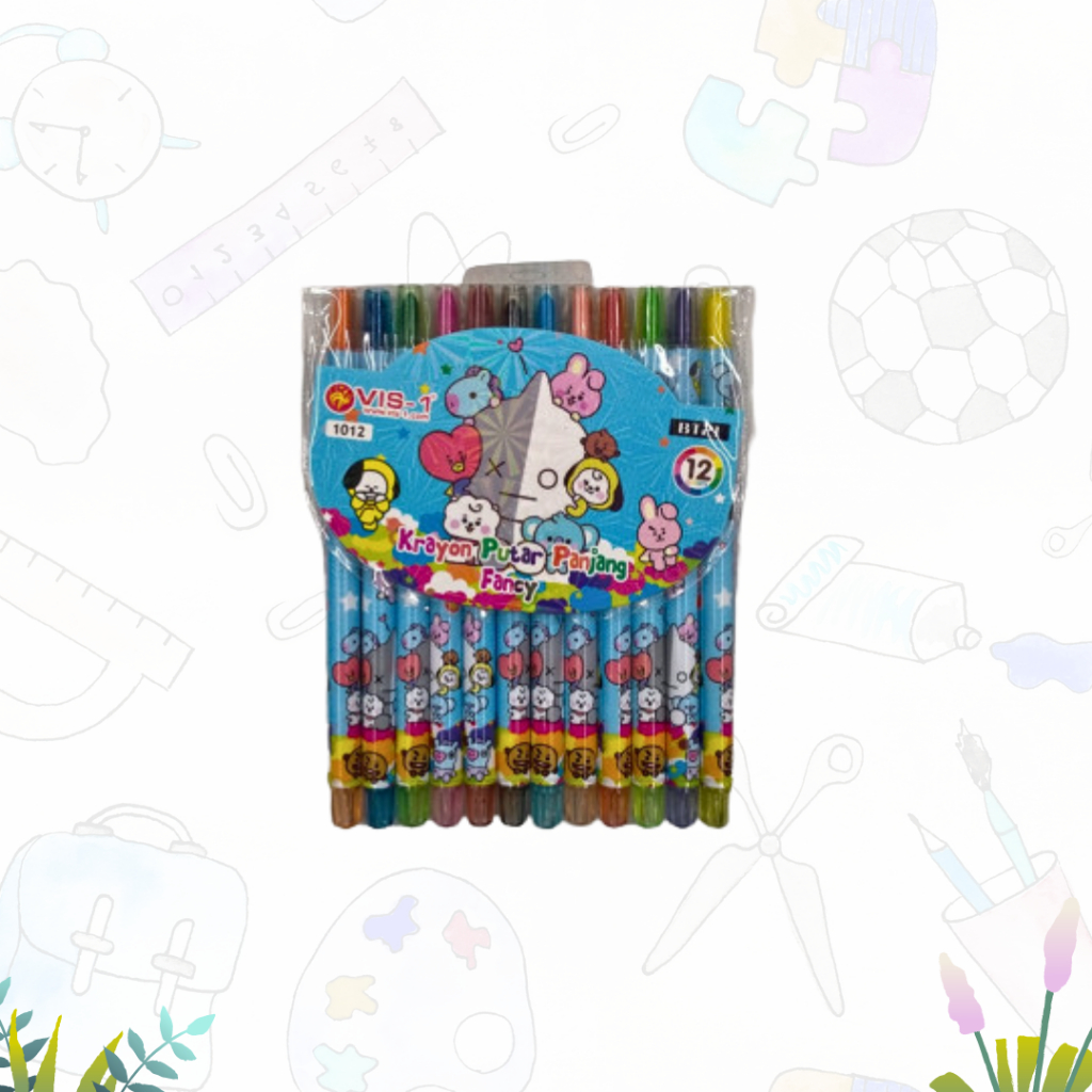 

CRAYON PUTAR PANJANG 1 SET