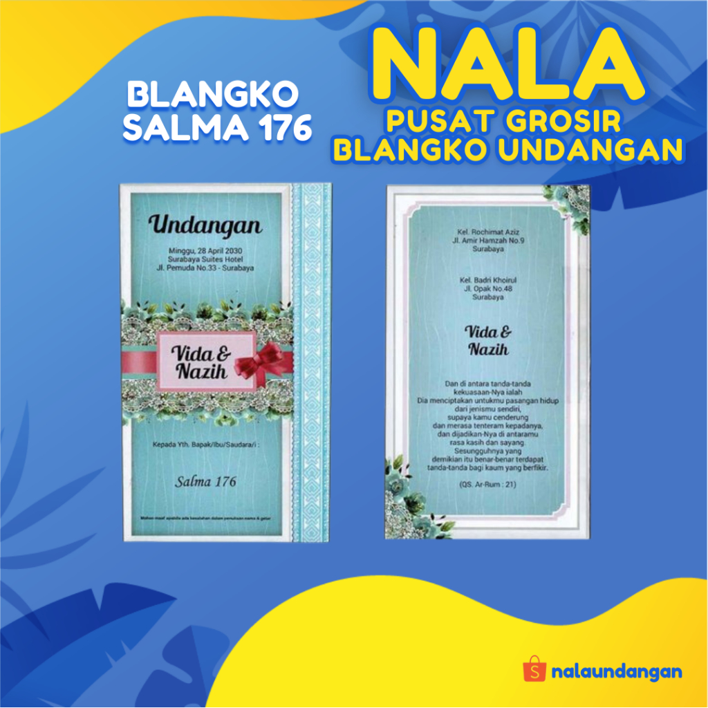 Blangko Undangan Salma 176 | NalaUndangan