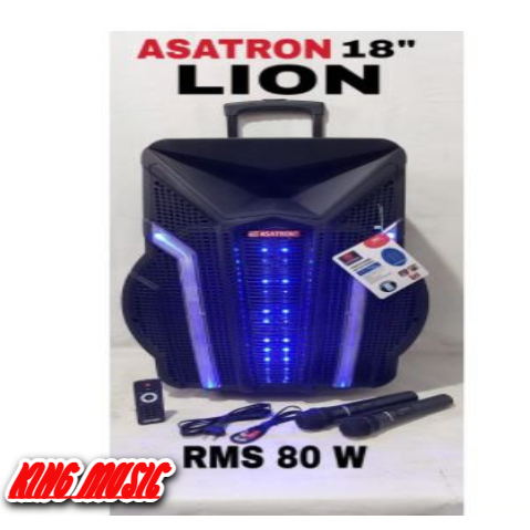 Speaker Portable WIreless Meeting ASATRON LION 18inch ORIGINAL .