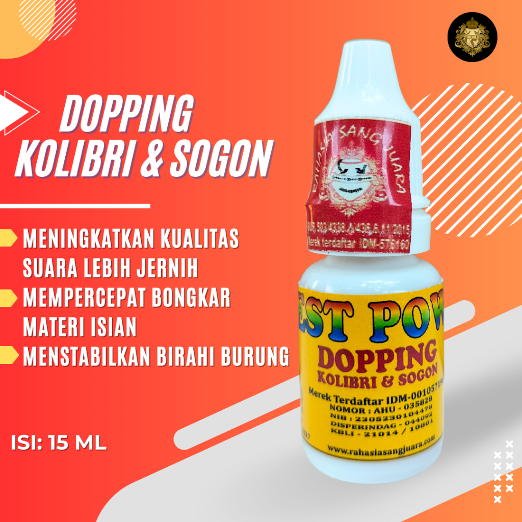 DOPING SOGON DOSIS TINGGI / DOPING KOLIBRI