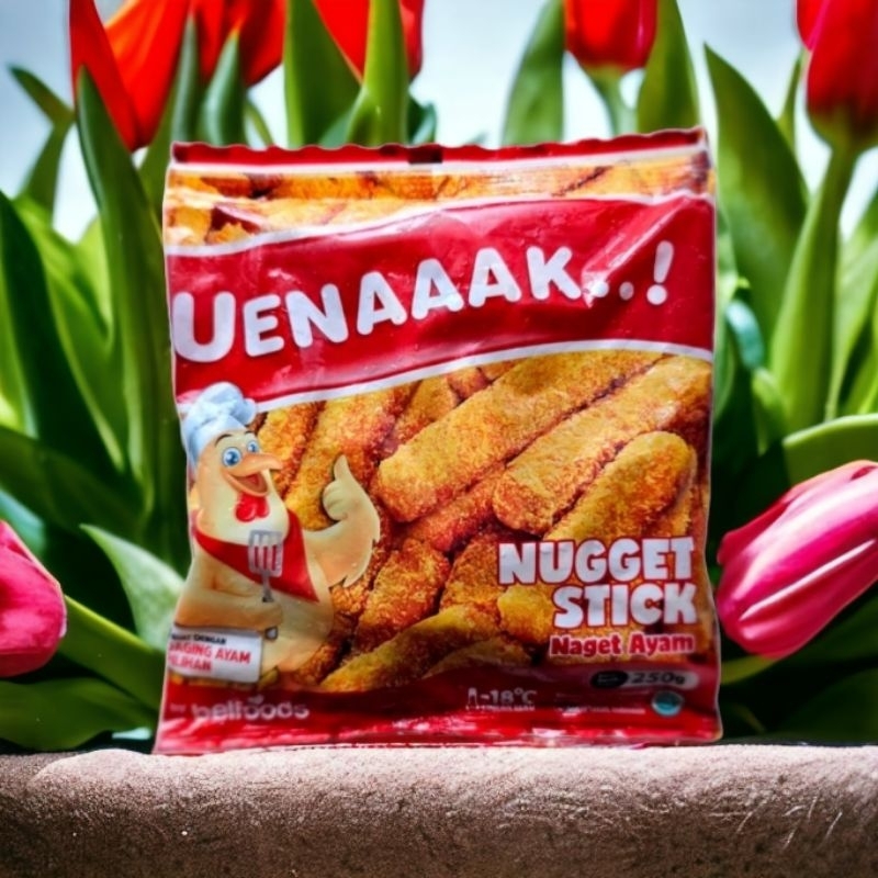 

RN_Frozen - BELFOODS Uenaaak Nugget Stik Nugget Ayam Berat Isi 250 Gram Bentuk Stik- Ready