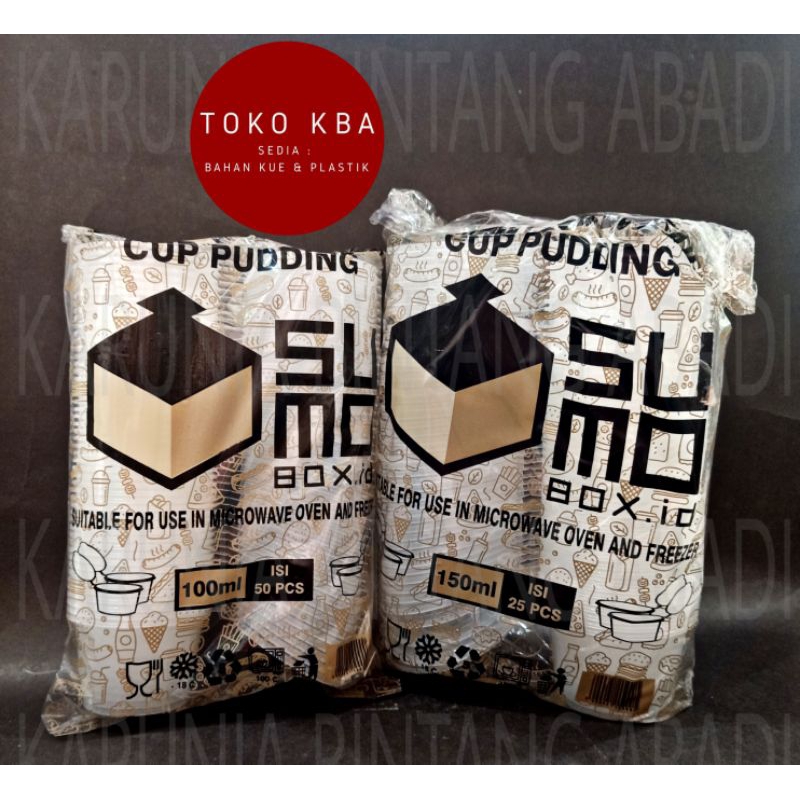 Pudding Sauce Container Cup saus puding Thinwall Sumo ( 100 ml | 150 ml )