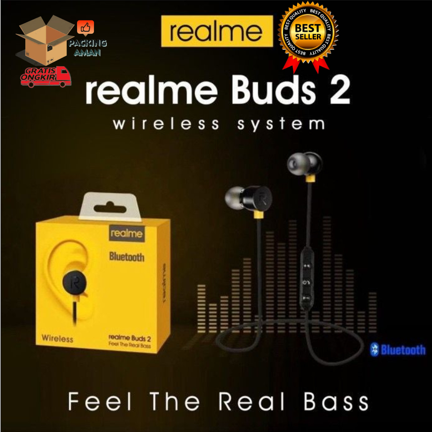 EARPHONE / HANDSET REALME BUDS 99% BLUETOOTH RMA101 HANDSFREE REALME / WIRELESS SYSTEM