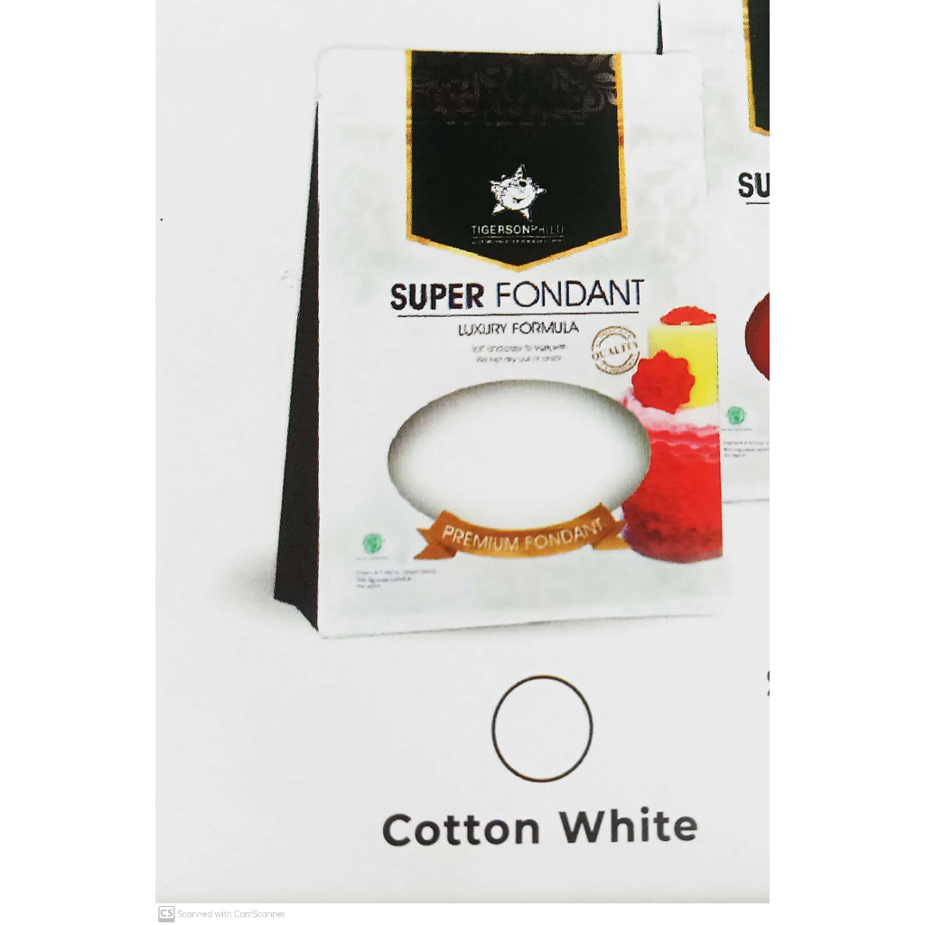 

Super Fondant COTTON WHITE 1 kg TIGERSONPHILTI - Repack