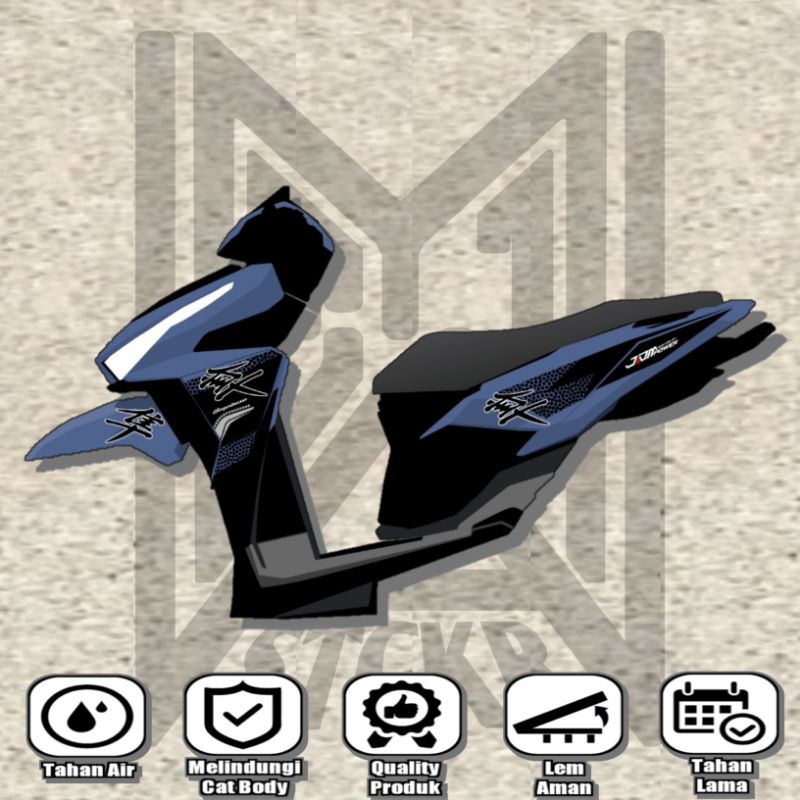 STRIPING TRANSPARAN VARIO 125 150 LED OLD VARIO LED OLD 2015 2017 CUSTOM HAYABUSA