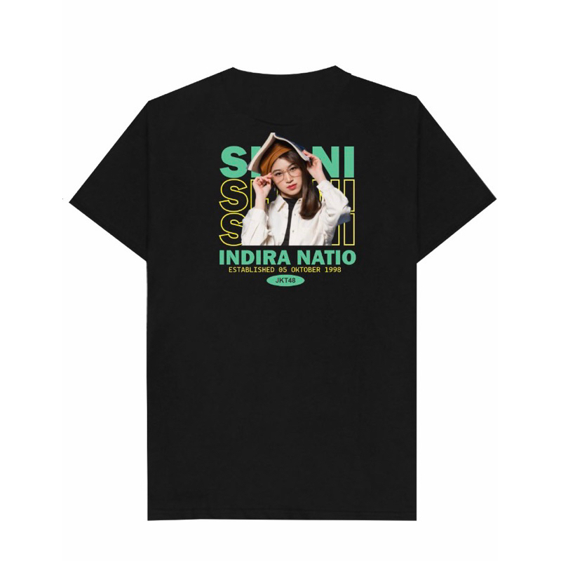 T-SHIRT SHANI JKT48 BLACK 1 | KAOS SHANI JKT48 | SABLON KAOS CUSTOM JKT48