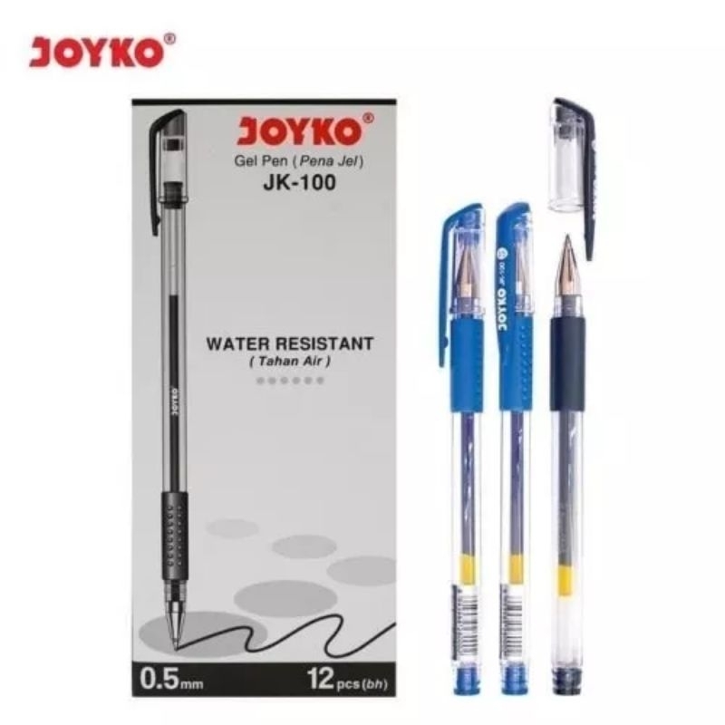 

Pena Gel Joyko JK-100 0.5mm / Pulpen Jel Bolpen Ball Pen JK-100NT