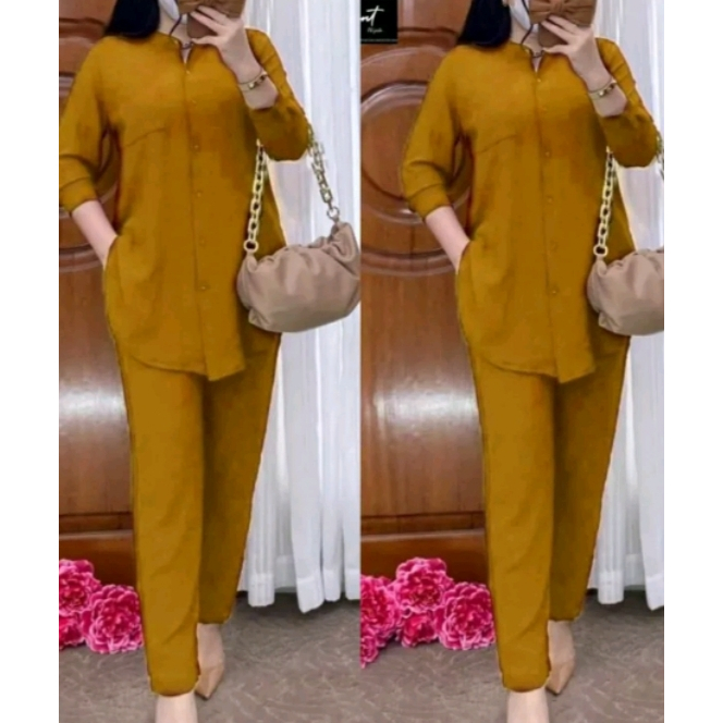 HANA SET CRINCLE AIRFLOW IMPORT PREMIUM / ONE SET CRINKLE / SET CRINKLE / SETELAN WANITA