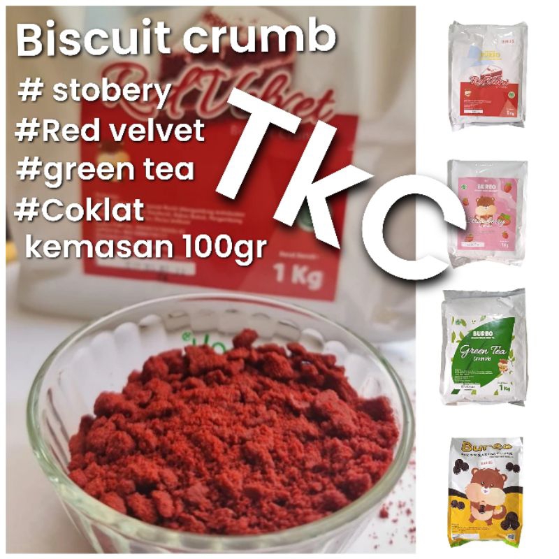 

Bureo Biscuit crumb 100gr / Bubuk remukan biscuit Crumb (kasar dan halus) kemasan standing pouch