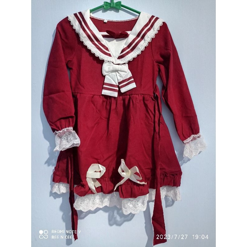 DRESS PESTA ANAK PEREMPUAN DRESS ANAK BELUDRU DRESS ANAK LUCU