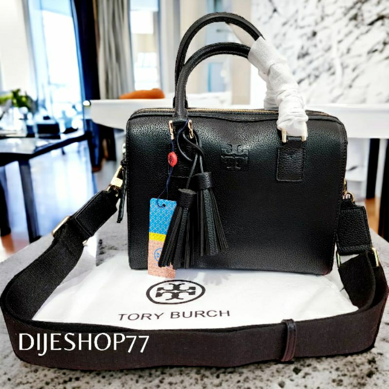 Tory Burch Thea Satchell Bag TB Made In Vietnam ( Kulit Asli 100% ) Lotte Duty Free / Luxury Women B