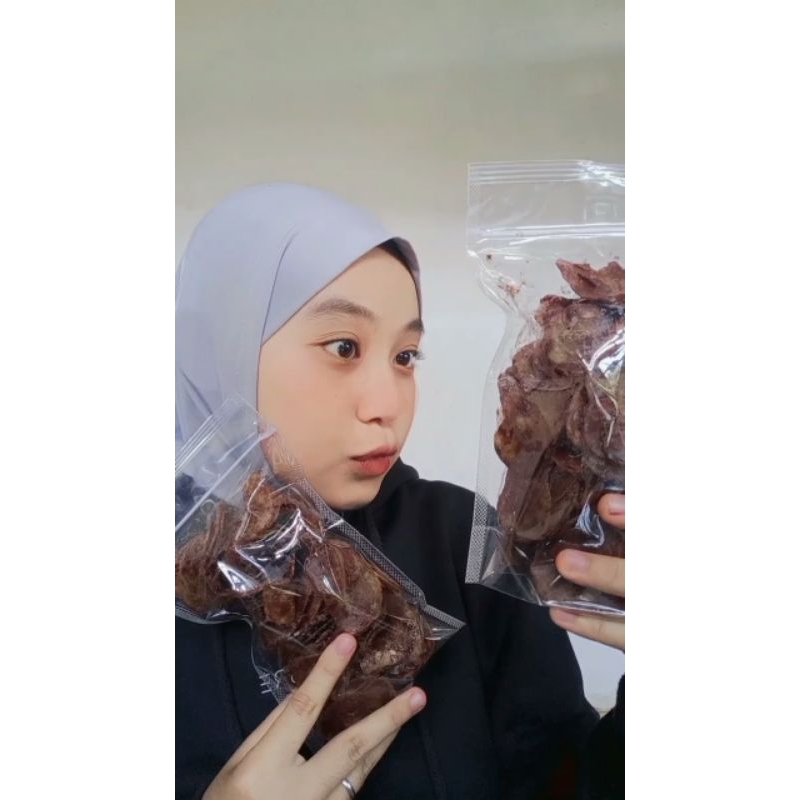 kripik pisang coklat lumer