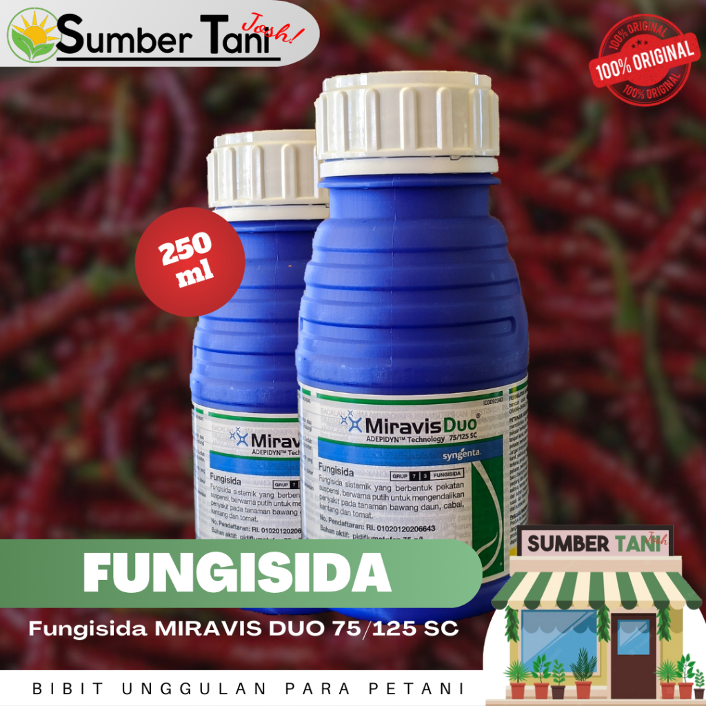 Fungisida MIRAVIS DUO 75/125SC Kemasan 250ml syngenta