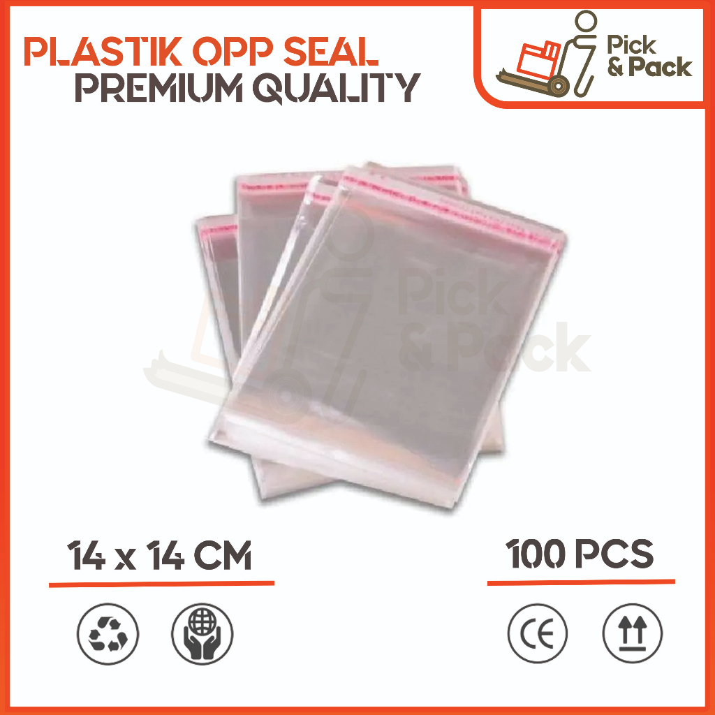 

Plastik OPP 14x14 isi 100 lembar / Plastik OPP Bening Seal Lem Kue Roti Sendok Garpu Undangan 14x14 100pcs / Plastik OPP 14x14 Isi 100 / Plastik Stiker Lem OPP / Plastik Seal 14x14