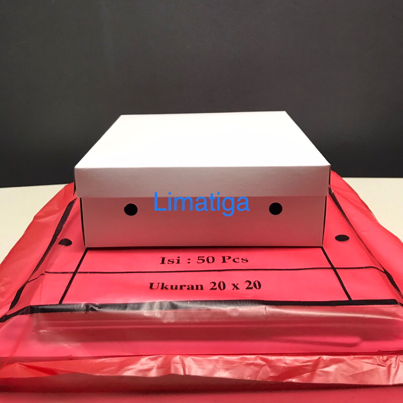 

Dus nasi Box catering isi 50 pcs 20x20 18x18 dus kue box kue