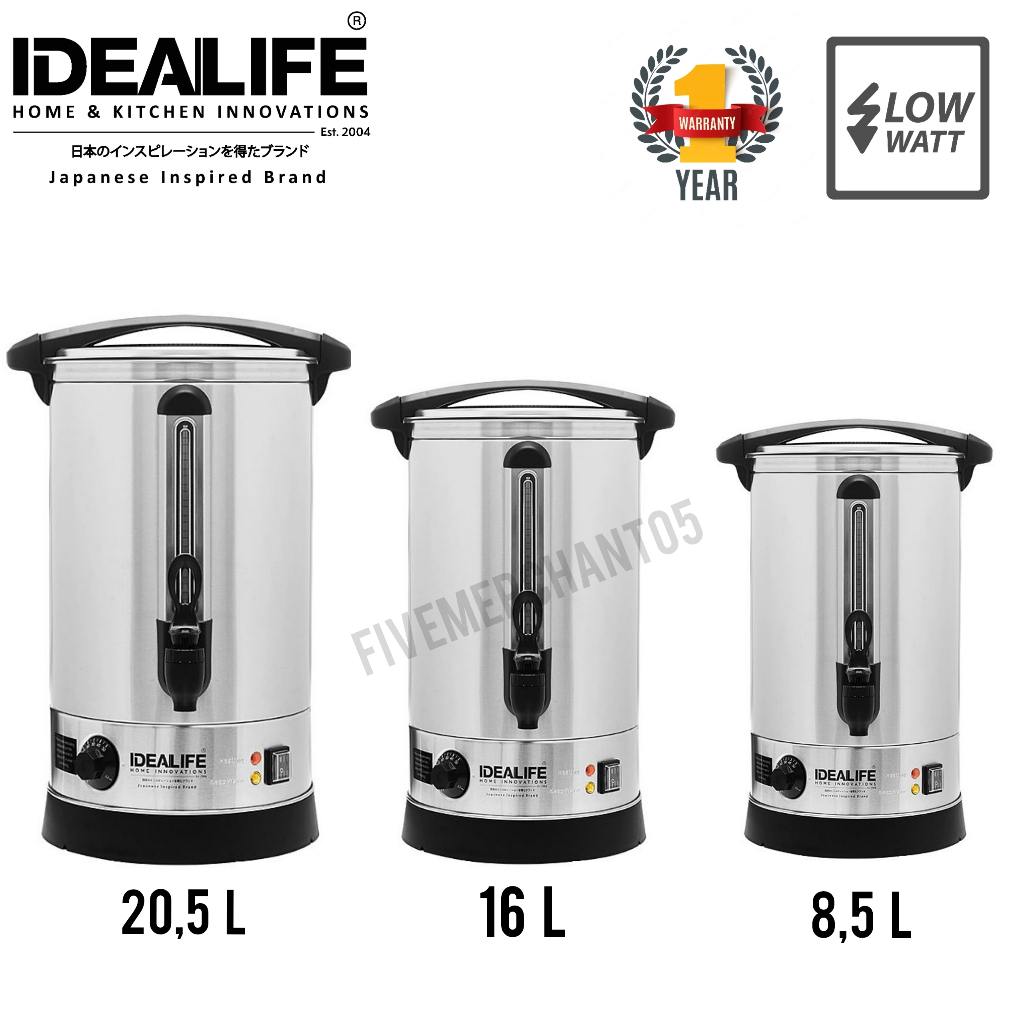 Water Boiler IDEALIFE IL 120C IL 120B IL 120A Pemanas Air 16 L 8,5 L 20,5L Termos Air Besar Termos L