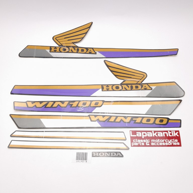 HONDA WIN100 WIN 100 STICKER STIKER STRIPING BIRU PUTIH
