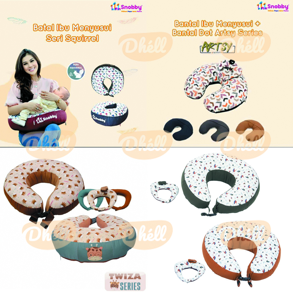 Snobby Bantal Menyusui Snobby Seri Squirrel / Twiza / Artsy / Swan