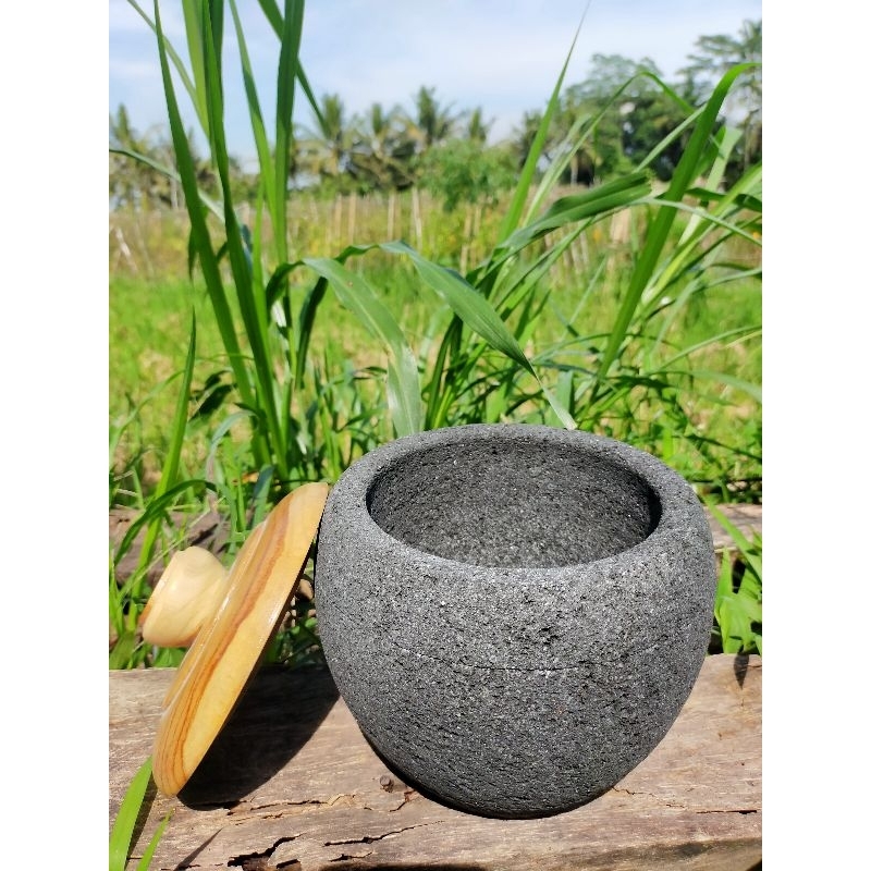 lumpang 15cm tutup kayu