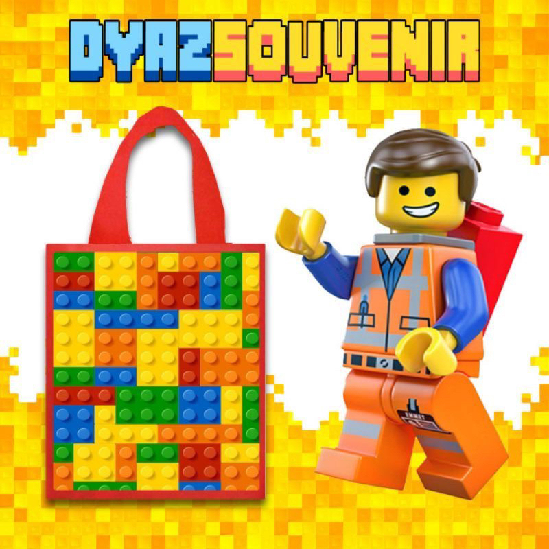 

Tas ultah lego Goodiebag souvenir hampers premium