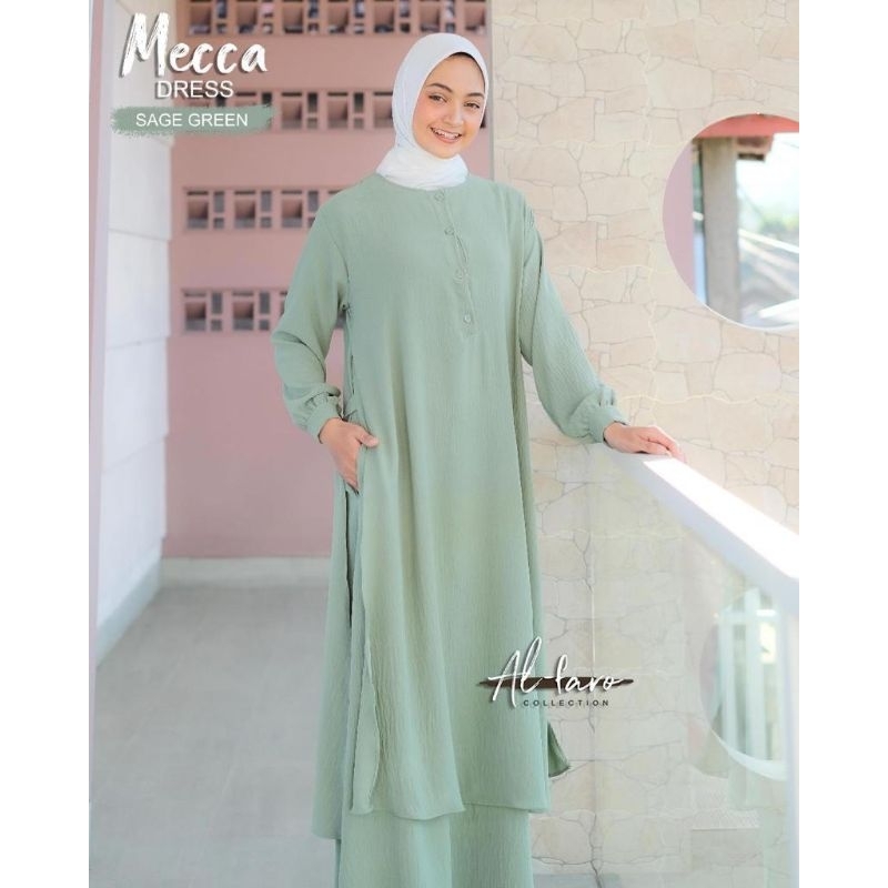 Gamis malay crinkle Mecca dress