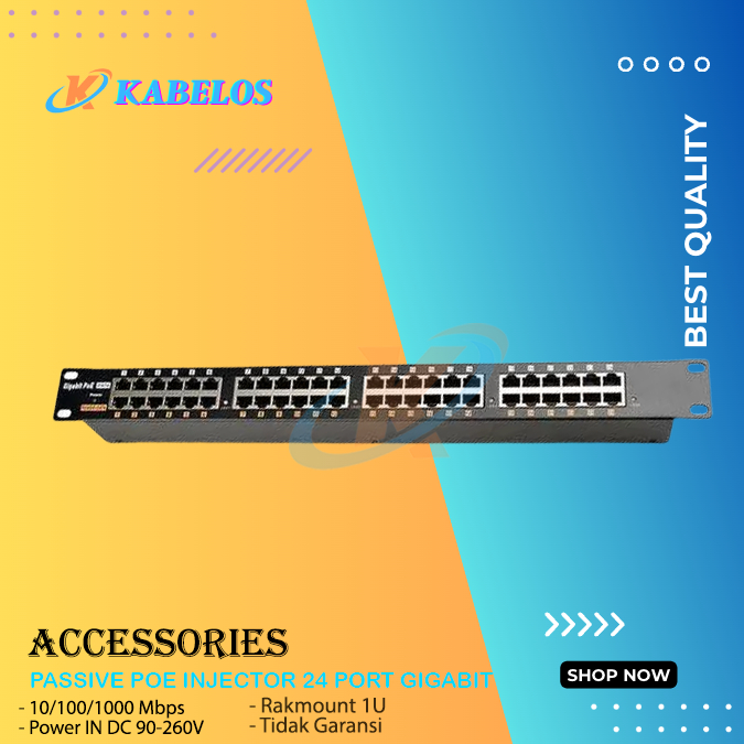 Passive POE Injector 24 Port Gigabit|GIGABIT POE 24 Port