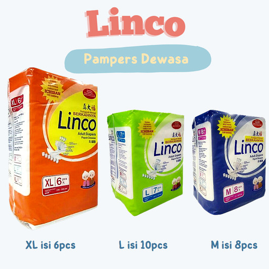 Popok dewasa linco M, L, XL