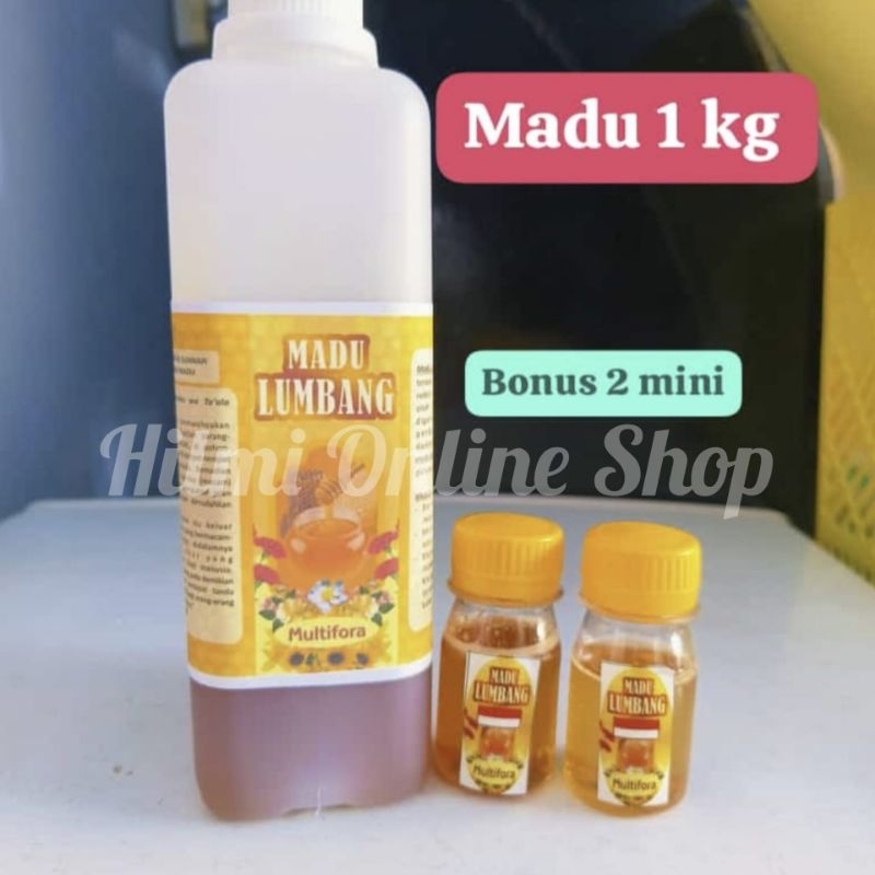 

Madu Multiflora 1 kg Bonus 2 madu Mini