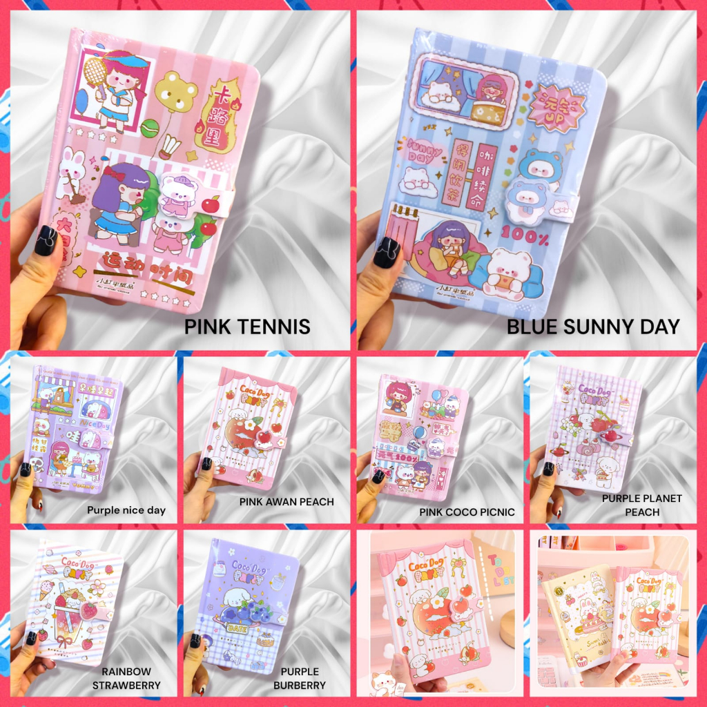 

GEM - COCO DOG MINI DIARY HARDCOVER | DIARY JURNAL | BUKU HARIAN | KUNCI MAGNET | SCARPBOOK | CUTE | NOTEBOOK | MINI BOOK