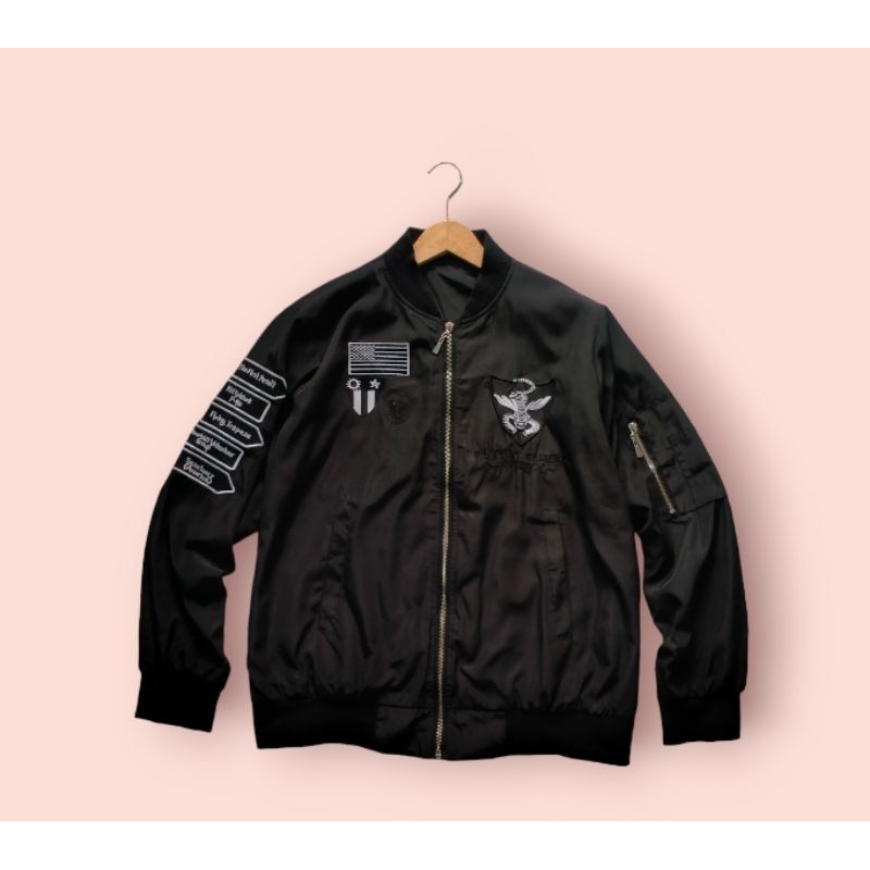 Jaket Bomber Embroidery Flyng Tiger Avirex