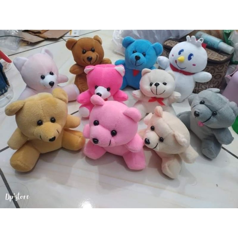Paket Boneka Mini Bear Mixue untuk Souvenir Buket Warna Random