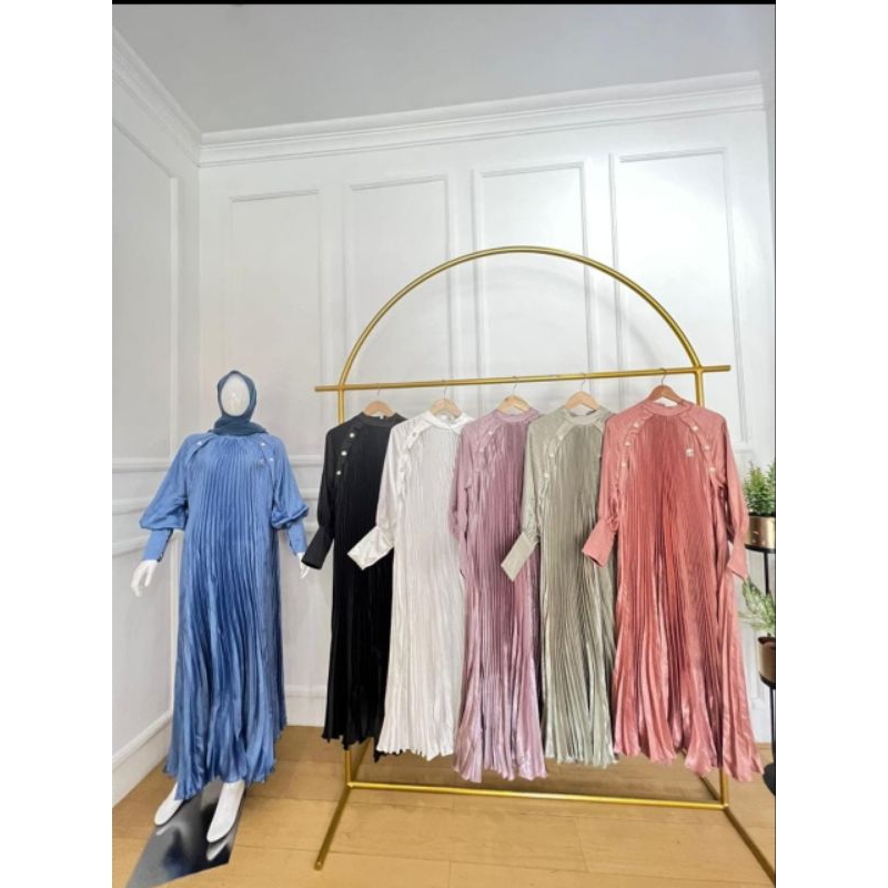 SHELLA SAUKIA ❤️ GAMIS HAJI  PLISKET ORI ❤️ SHELLA SAUKIA