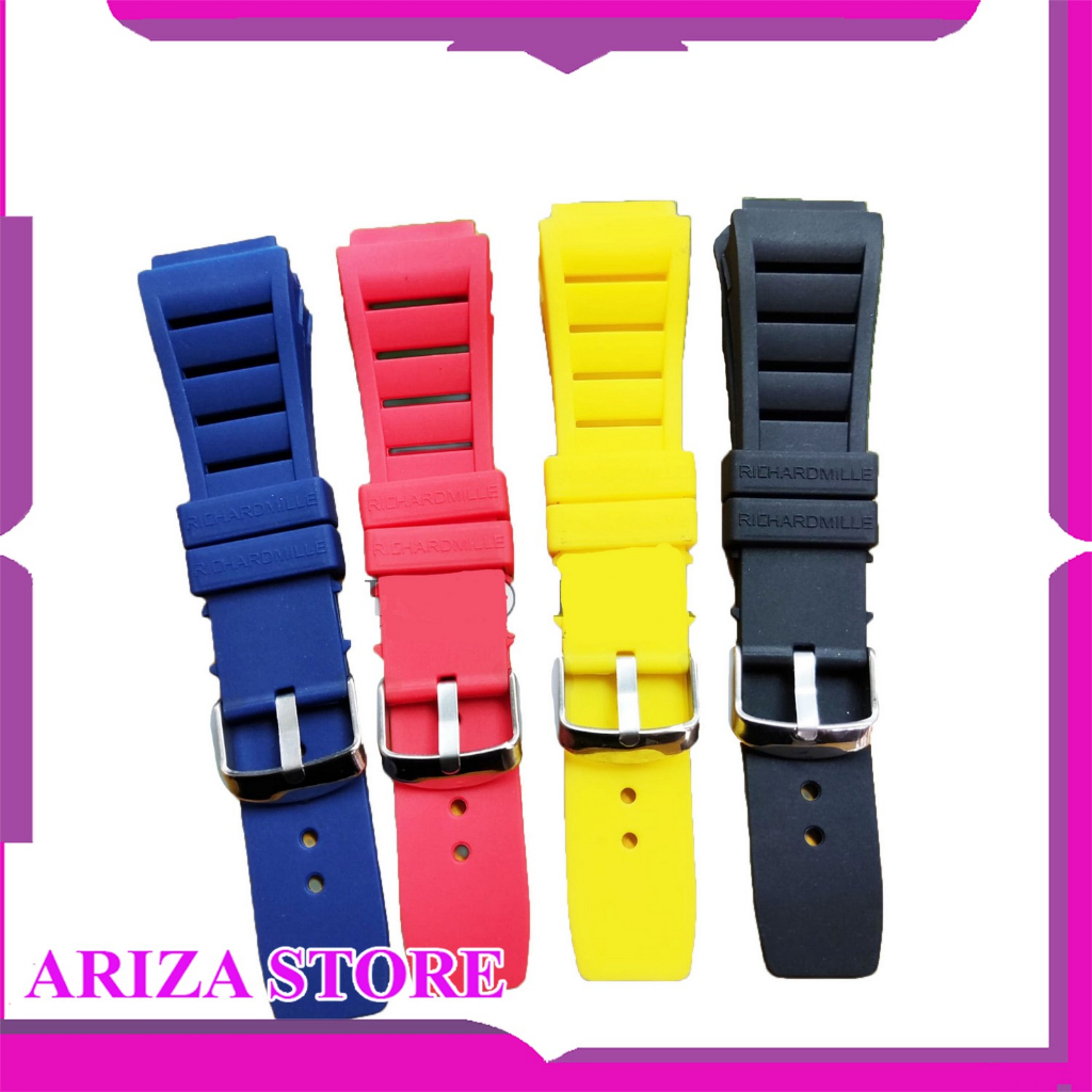 RICHARD MILLE STRAP TALI JAM TANGAN RUBBER KARET RM RICHARD MILLE